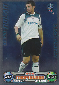 Kevin Nolan Bolton Wanderers 2008/09 Topps Match Attax Star Player #71